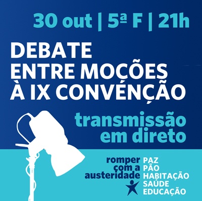  Debate será transmitido em direto